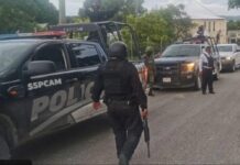 Campeche: de oasis de paz a la violencia del crimen organizado Agentes estatales de seguridad.