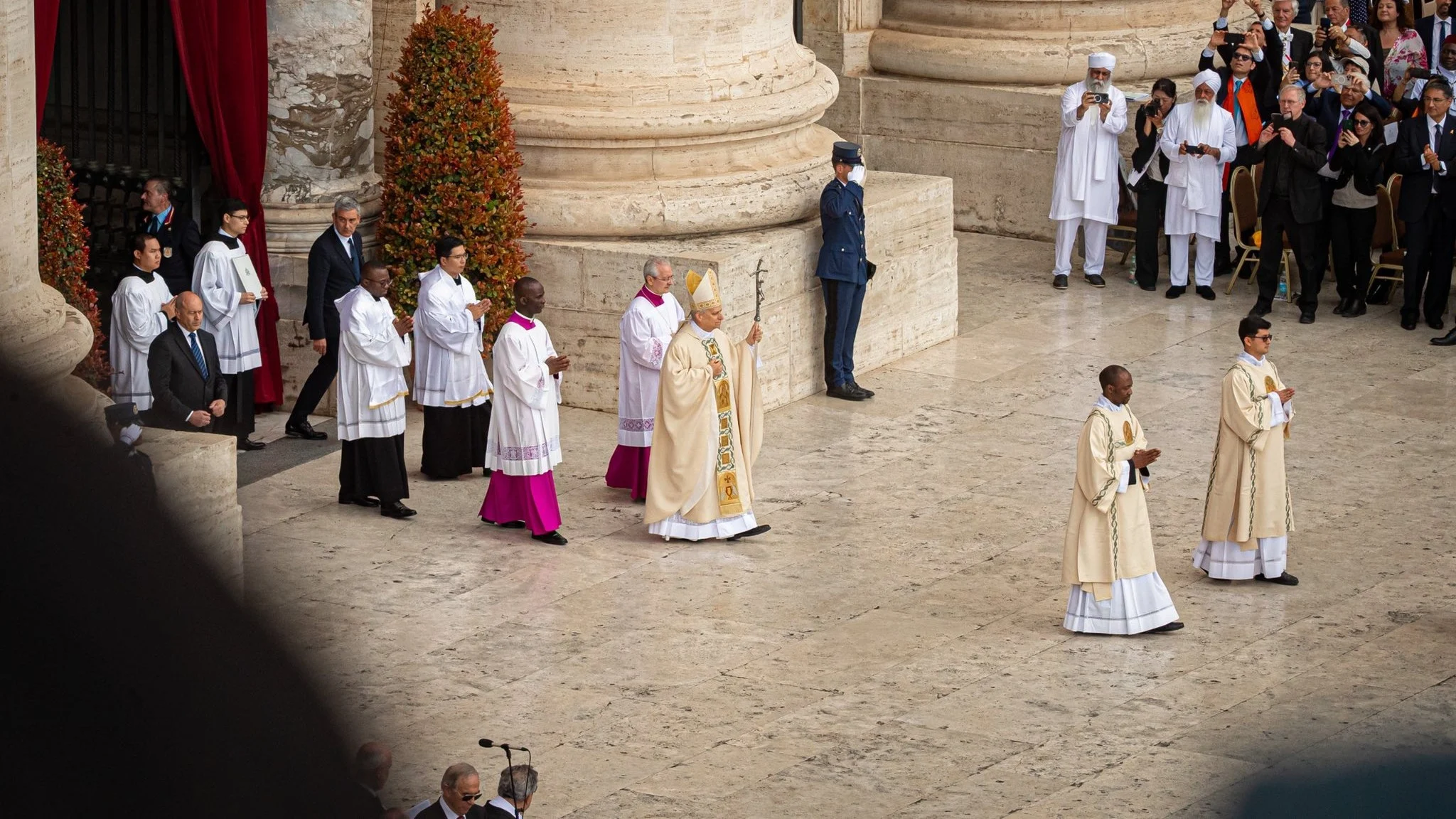 Chasing the geography of the clergy sexual abuse crisis Pope Leo XIV walks towards Saint Peter's square altar on his Inaugural Mass, May 18, 2025. Picture from the archdiocese of Lima's social media feed.